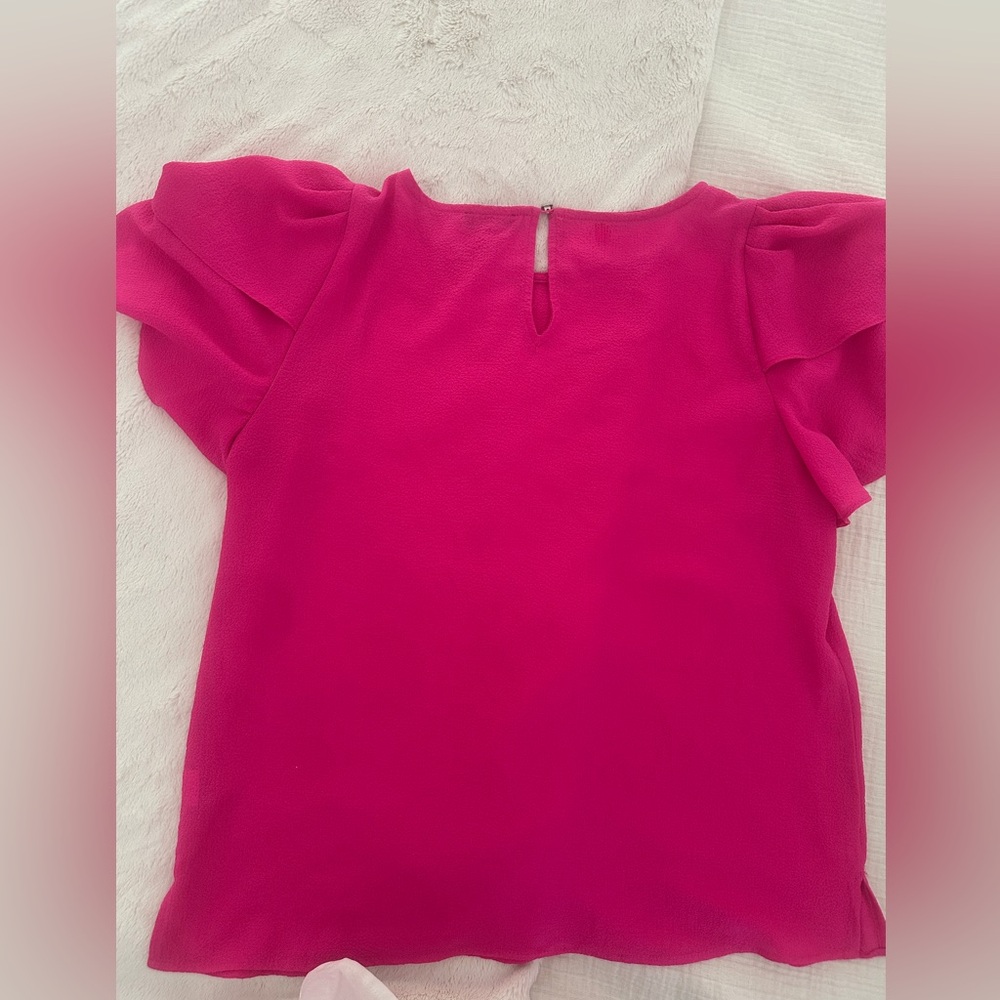 Vince Camuto Fuchsia Textured Blouse - Picture 5 of 5